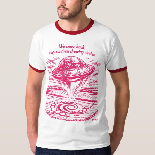 UFO CROP CIRCLES T-SHIRT (Voorkant)