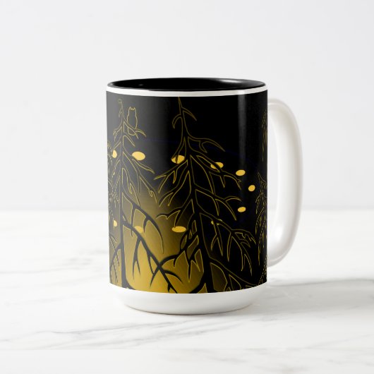 UFO Cups Cool UFO-Mokken Cups UFO-cadeautjes Geper Tweekleurige Koffiemok (Voorkant rechts)