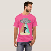Ufo daalt af naar aarde t-shirt (Voorkant volledig)
