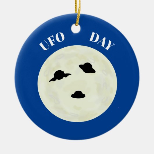 UFO-dag opzoeken Ornament (Voorkant)
