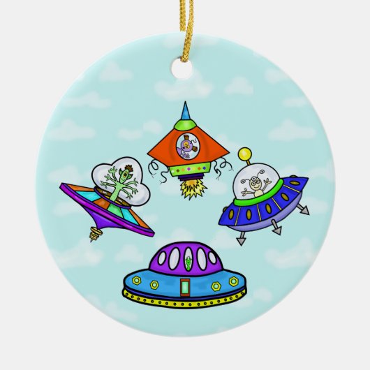 UFO-dag Ornament (Voorkant)