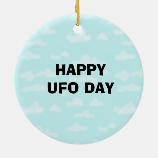 UFO-dag Ornament (Achterkant)