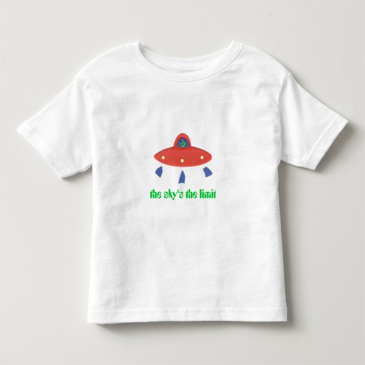 UFO De Hemel Is De Limiet Kinder Shirts (Voorkant)