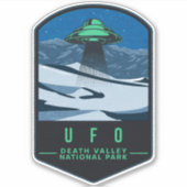 UFO Death Valley National Park Sticker (Voorkant)