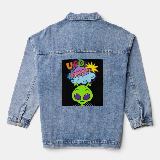 ufo denim jacket (Achterkant)