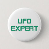 Ufo-deskundige Ronde Button 5,7 Cm (Voorkant)