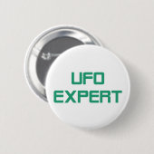 Ufo-deskundige Ronde Button 5,7 Cm (Voorkant /achterkant)