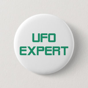 Ufo-deskundige Ronde Button 5,7 Cm