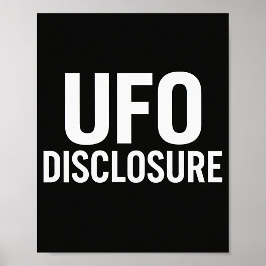 UFO Disclosure Poster (Voorkant)