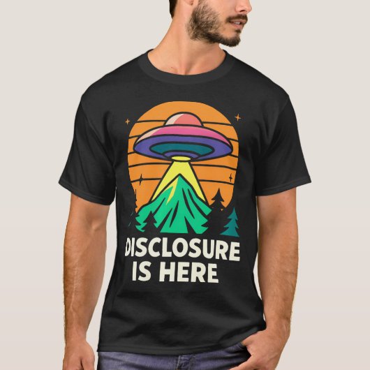 Ufo Disclosure Vintage Alien For T-shirt (Voorkant)