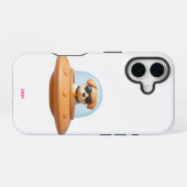 Ufo dog 3D a1 iPhone 16 Hoesje (Achterkant horizontaal)