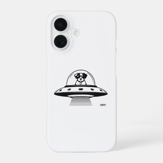 Ufo dog CG17s iPhone 16 Hoesje (Achterkant)