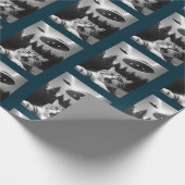 UFO Drone Funny Cat Selfie Cadeaupapier (Hoek)