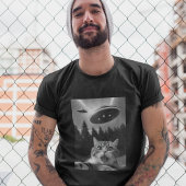 UFO Drone Funny Cat Selfie T-shirt