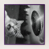 UFO Drones Cat Selfie Nieuw-Zeeland Legpuzzel (Horizontaal)