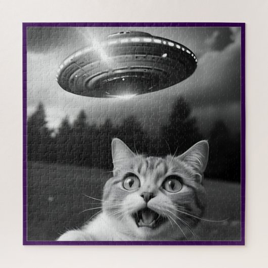 UFO Drones Cat Selfie Nieuw-Zeeland Legpuzzel (Verticaal)