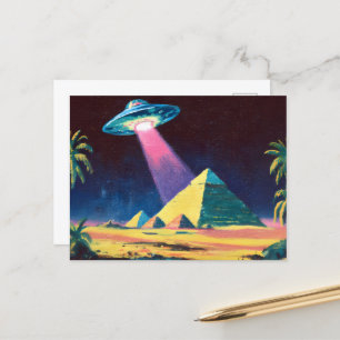 UFO Egyptische piramides Briefkaart