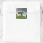 UFO- en Ancient Stone Circle Sticker (Tas)