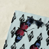 Ufo en vlinders strandlaken (In situ)