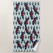 Ufo en vlinders strandlaken (Voorkant)