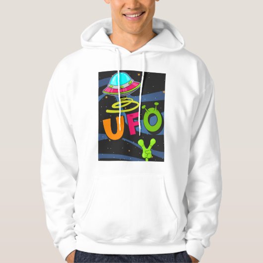 UFO EN VREDE EN LIEFDE HOODIE (Voorkant)