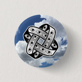 UFO Ezekiel's Wiel Ronde Button 3,2 Cm