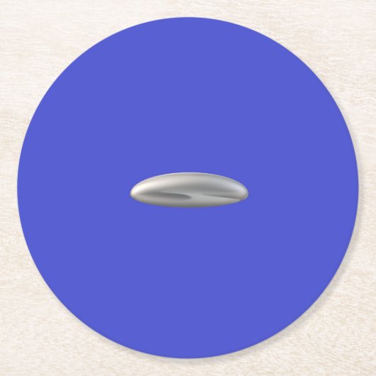UFO Feest Artikelen Ronde Kartonnen Onderzetter (Voorkant)