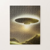 UFO Floating Jigzaag Puzzle Legpuzzel (Verticaal)