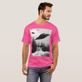 Ufo Funny Cat T-shirt (Voorkant volledig)