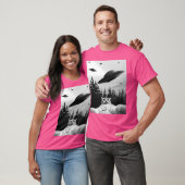 Ufo Funny Cat T-shirt (Unisex)