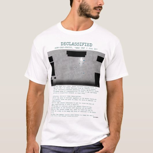 UFO - Gedeclassificeerd DOW-UAP-PR059, "NAG UAP 1J T-shirt (Voorkant)