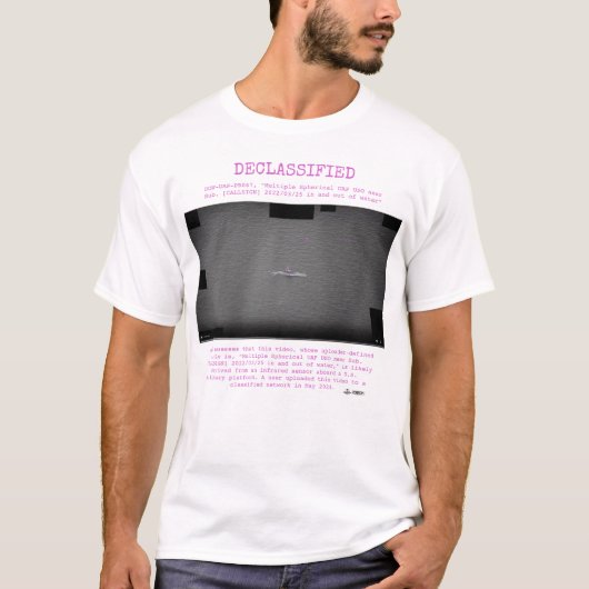 UFO - Gedeclassificeerd DOW-UAP-PR067, "Meerdere S T-shirt (Voorkant)
