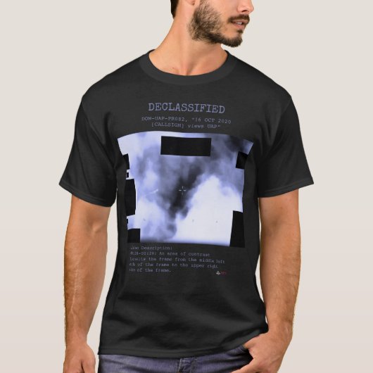 UFO - Gedeclassificeerd DOW-UAP-PR082, "16 OKT 202 T-shirt (Voorkant)