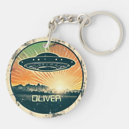  ufo gepersonaliseerd sleutelhanger (Achterkant)