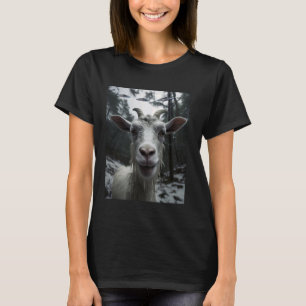UFO Goat Alien Selfie - grappig leuk idee T-shirt