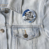 UFO Goofy Eyes  Ronde Button 5,7 Cm (In situ)