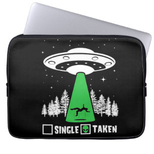 UFO, grappige ufo, vliegende saucer, buitenaardse  Laptop Sleeve