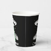 UFO, grappige ufo, vliegende saucer, buitenaardse Papieren Bekers (Rechts)