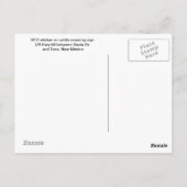 UFO-grensovergang in New Mexico Briefkaart (Achterkant)