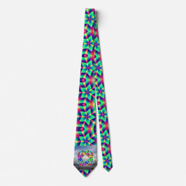 UFO groene ster Stropdas