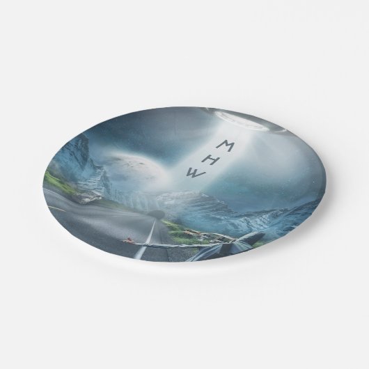UFO Hitchhiker aangepast monogram bord (Gekanteld)