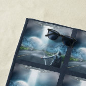 UFO Hitchiker-badhanddoek Strandlaken (In situ)