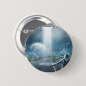 UFO Hitchiker-knop Ronde Button 5,7 Cm (Voorkant /achterkant)