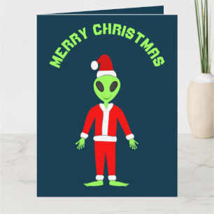 UFO Ho Father Kerstmis Buitenaards gebruik Kaart