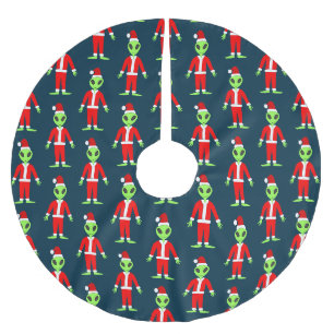 UFO Ho Father Kerstmis Buitenaards Patroon Kerstboom Rok