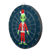 UFO Ho Vader Kerst Buitenaards Dartbord (Voorkant Rechts)