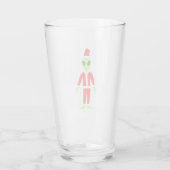 UFO Ho Vader Kerst Buitenaards Glas (Achterkant)