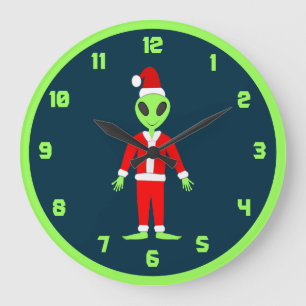 UFO Ho Vader Kerst Buitenaards Grote Klok