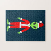 UFO Ho Vader Kerst Buitenaards Legpuzzel (Horizontaal)