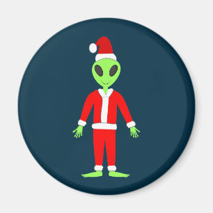 UFO Ho Vader Kerst Buitenaards Magneet